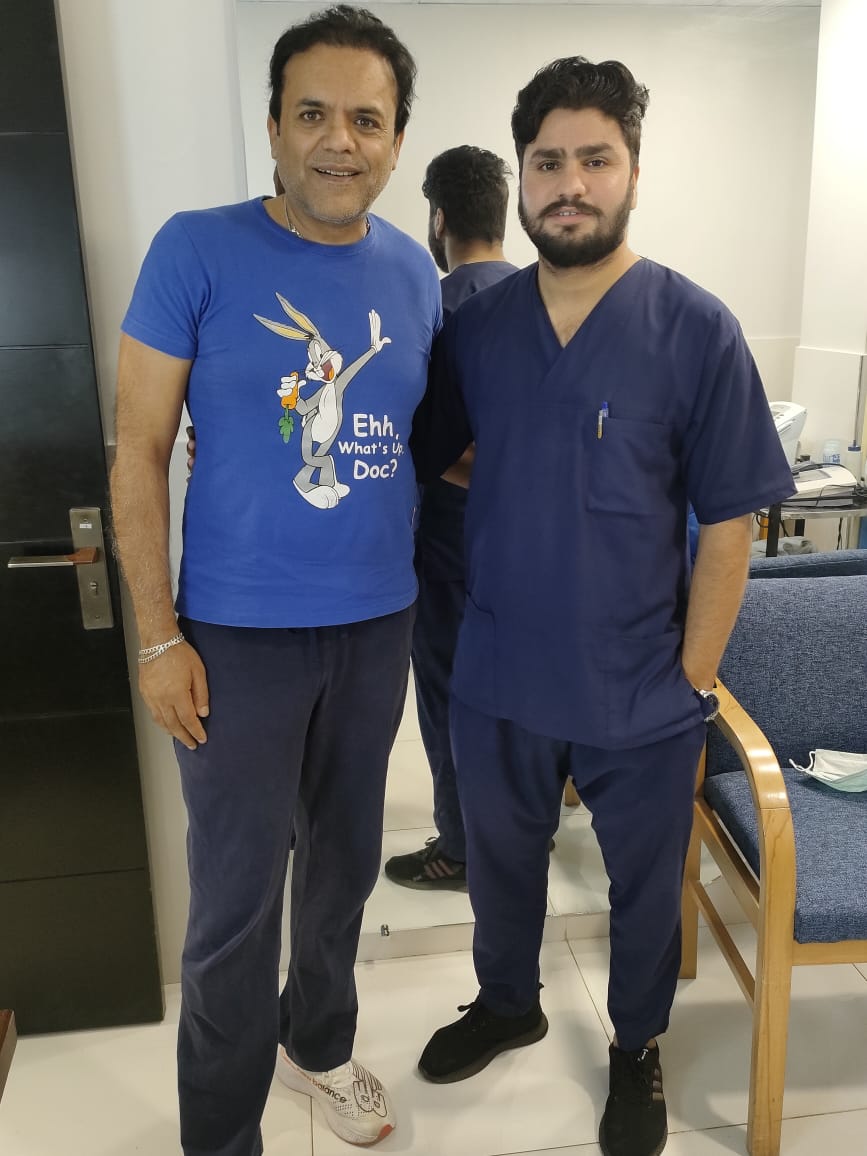 Kashif Abbasi with Dr. Dilawar